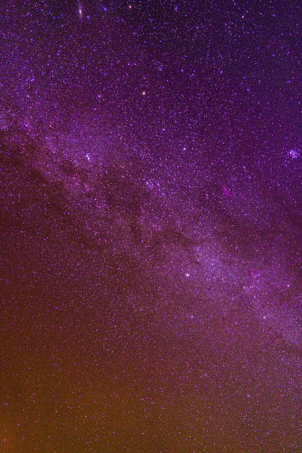 Purple-toned Milky Way star field