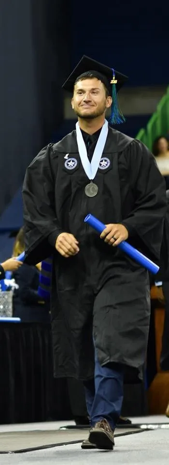 Zach Cobbs at his TAMU-CC graduation